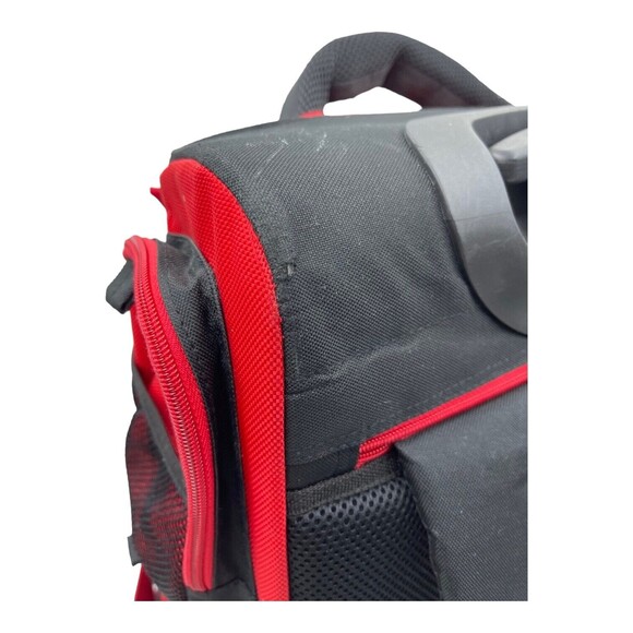 Disney Red Mickey Mouse Blake Rolling Carry On Backpack - Picture 6 of 9